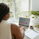 Teamwork - a woman using a laptop