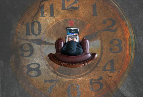 Time Management - brown analog clock