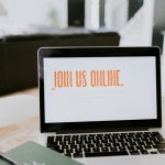 Online Presence - macbook pro on brown wooden table