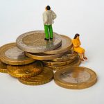 Divorce Finances - green and white ceramic figurine