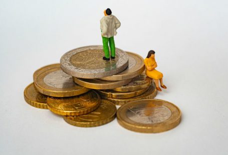 Divorce Finances - green and white ceramic figurine