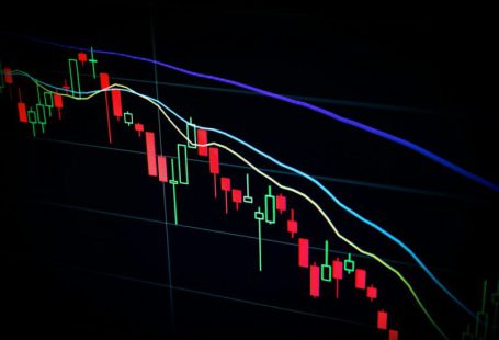 Money Market - red and blue light streaks