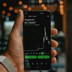 Cryptocurrency Risk - a person holding a cell phone in their hand