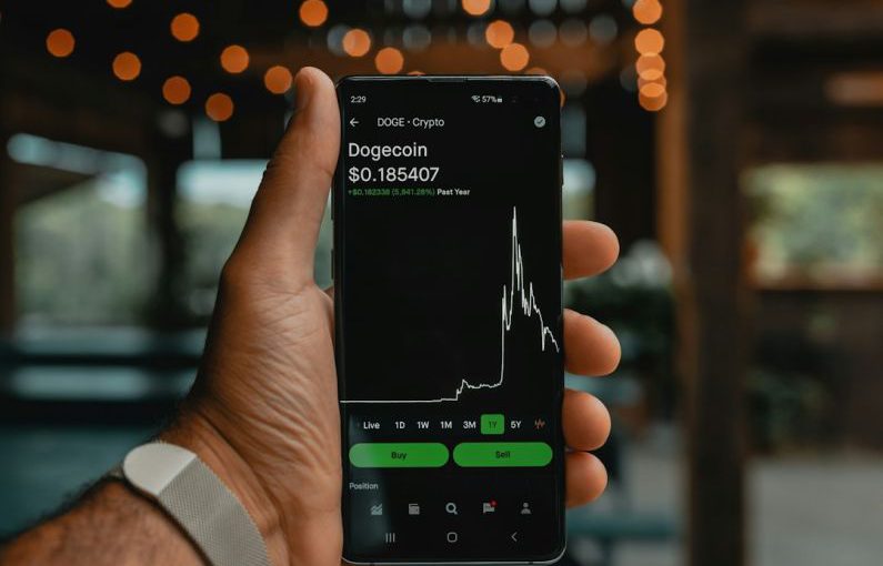 Cryptocurrency Risk - a person holding a cell phone in their hand