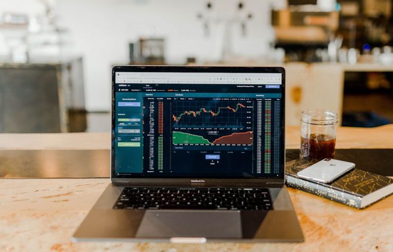 Hedge Funds - turned-on MacBook Pro