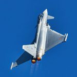 Peer-to-peer Lending - a silver fighter jet flying through a blue sky