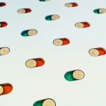 Commodities Trading - a group of pills floating in the air