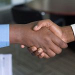 Handshake - two person handshaking