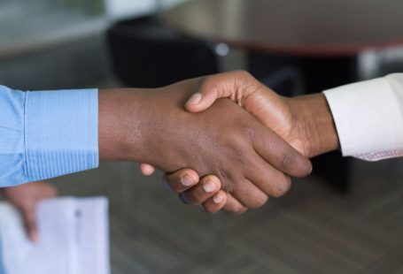 Handshake - two person handshaking