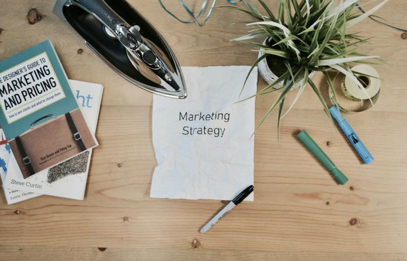 Marketing Strategy - white printing paper with Marketing Strategy text