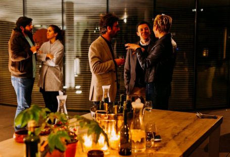 Networking Event - five person standing while talking each other